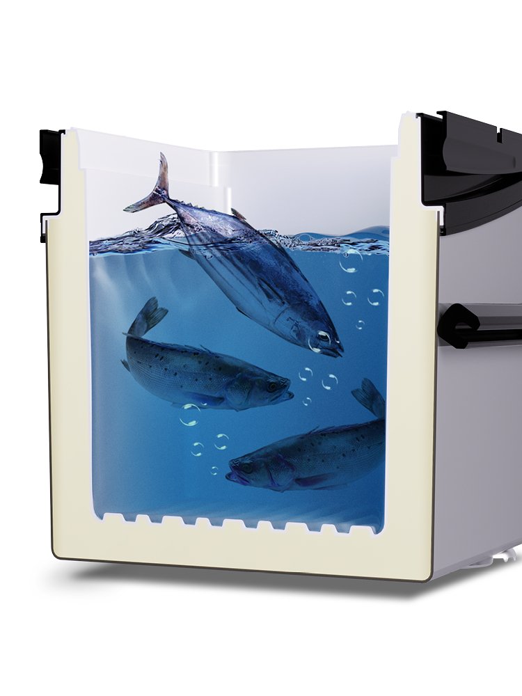 A NEW 2024 29L FISHING BOX WITH A MULTI-PURPOSE FISHING TANK FULL OF ALUMINIUM ALLOYS